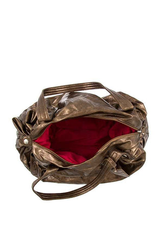 Ladies fashion crackled textured hobo handbag