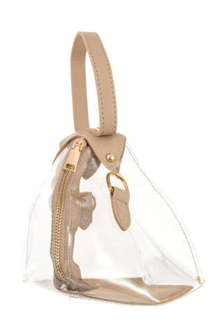 Ladies fashion triangular shape mini handbag