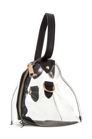 Ladies fashion triangular shape mini handbag