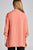 Ladies fashion plus size 3/4 roll up sleeve open front woven jacket