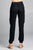 Ladies fashion waist button elastic hem w/snap button cargo pants