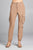 Ladies fashion waist button elastic hem w/snap button cargo pants