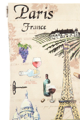 Paris france snap bag glass case