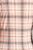 Ladies fashion plus size 3/4 roll up sleeve front pocket detail plaid check print stretch knit shirts