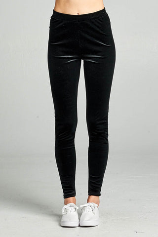 Ladies fashion velvet leggings