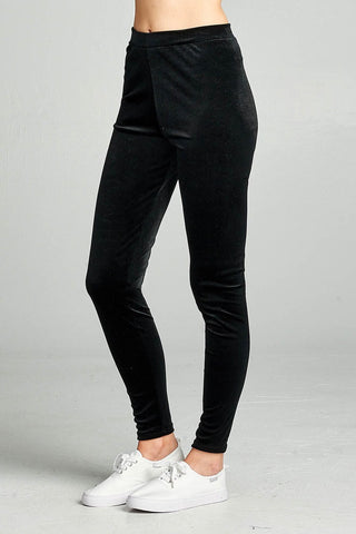 Ladies fashion velvet leggings