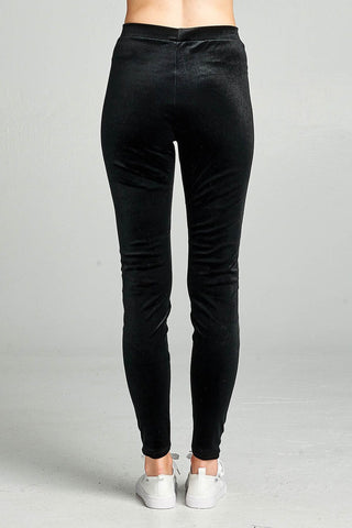 Ladies fashion velvet leggings