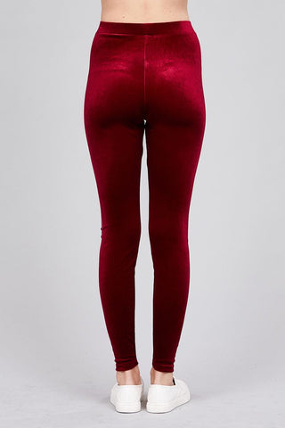 Ladies fashion velvet leggings