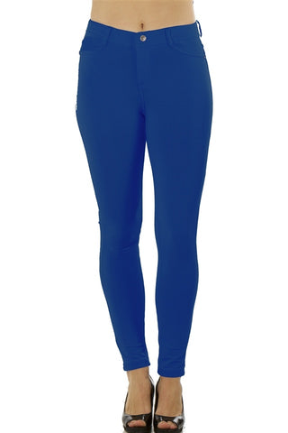 Ladies fashion stretch cotton blend leggings