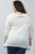 Ladies fashion plus size 3/4 bow back keyhole top