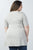 Ladies fashion plus size 3/4 sleeves solid knit tunic top