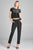 Ladies fashion plus size sleeveless fishnet back tank top