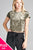 Ladies fashion plus size sleeveless fishnet back tank top