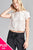 Ladies fashion plus size sleeveless fishnet back tank top