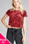 Ladies fashion plus size sleeveless fishnet back tank top