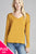 Ladies fashion plus size long dolman sleeve v-neck rayon spandex knit top
