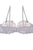 Ladies fashion floral lace overlay demi bra w/underwire