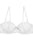 Ladies fashion floral lace overlay demi bra w/underwire