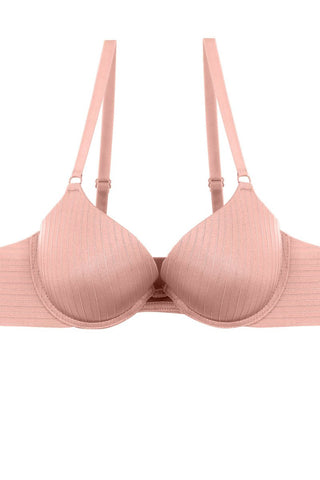 Ladies fashion plunge bra w/underwire