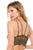 Ladies fashion long line lace bralette w/strap