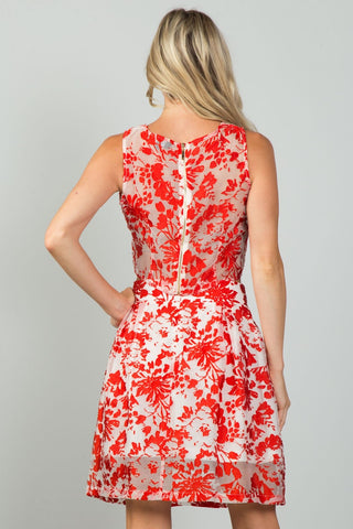 Ladies fashion floral embroidered skirt