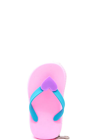 Nicole lee nikky slipper design silicone coin purse wallet