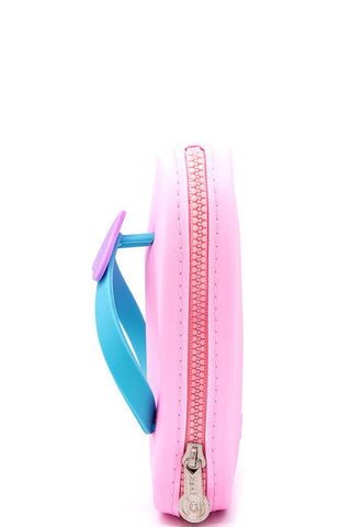 Nicole lee nikky slipper design silicone coin purse wallet