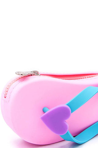 Nicole lee nikky slipper design silicone coin purse wallet
