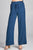 Ladies fashion plus size self ribbon detail long wide leg dot print woven pants