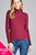 Ladies fashion plus size long sleeve turtle neck fitted rib sweater top