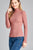 Ladies fashion plus size long sleeve turtle neck fitted rib sweater top