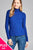 Ladies fashion plus size long sleeve turtle neck fitted rib sweater top