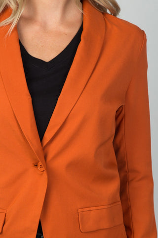Ladies fashion single button blazer