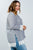 Ladies fashion plus size contrast crochet trim vertical striped top