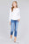 Ladies fashion plus size long sleeve button down stretch shirt