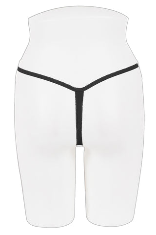 Ladies butterfly crotchless thong