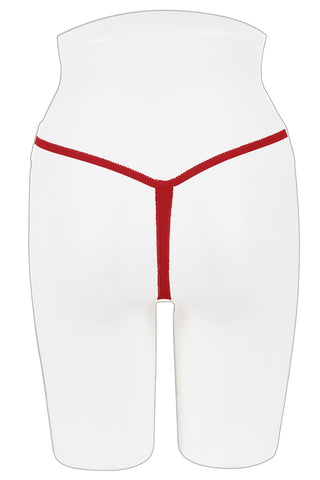 Ladies butterfly crotchless thong