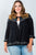 Ladies fashion plus size embroidery flower tassel cardigan