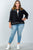 Ladies fashion plus size embroidery flower tassel cardigan
