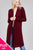 Ladies fashion plus size long sleeve open front w/pocket brushed hacci cardigan