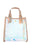 Holographic see through mini tote