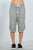 Ladies fashion grey drawstring waist loose capris pants