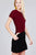 Ladies fashion short sleeve crew neck dty brushed bodysuit