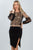 Ladies fashion polka dots ruffle sheer mesh top