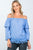 Boho off the shoulder crochet hem top