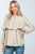 Layer pleated button down top