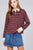 Ladies fashion plus size long sleeve striped dty brushed shirts