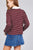 Ladies fashion plus size long sleeve striped dty brushed shirts