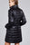 Ladies fashion plus size long sleeve quilted long padding jacket