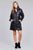 Ladies fashion plus size long sleeve quilted long padding jacket